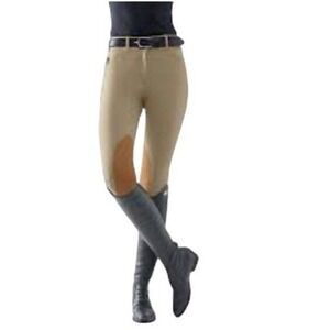 The Tailored Sportsman Trophy Hunter Breeches Women 36" Tan Equestrian MSRP $200
